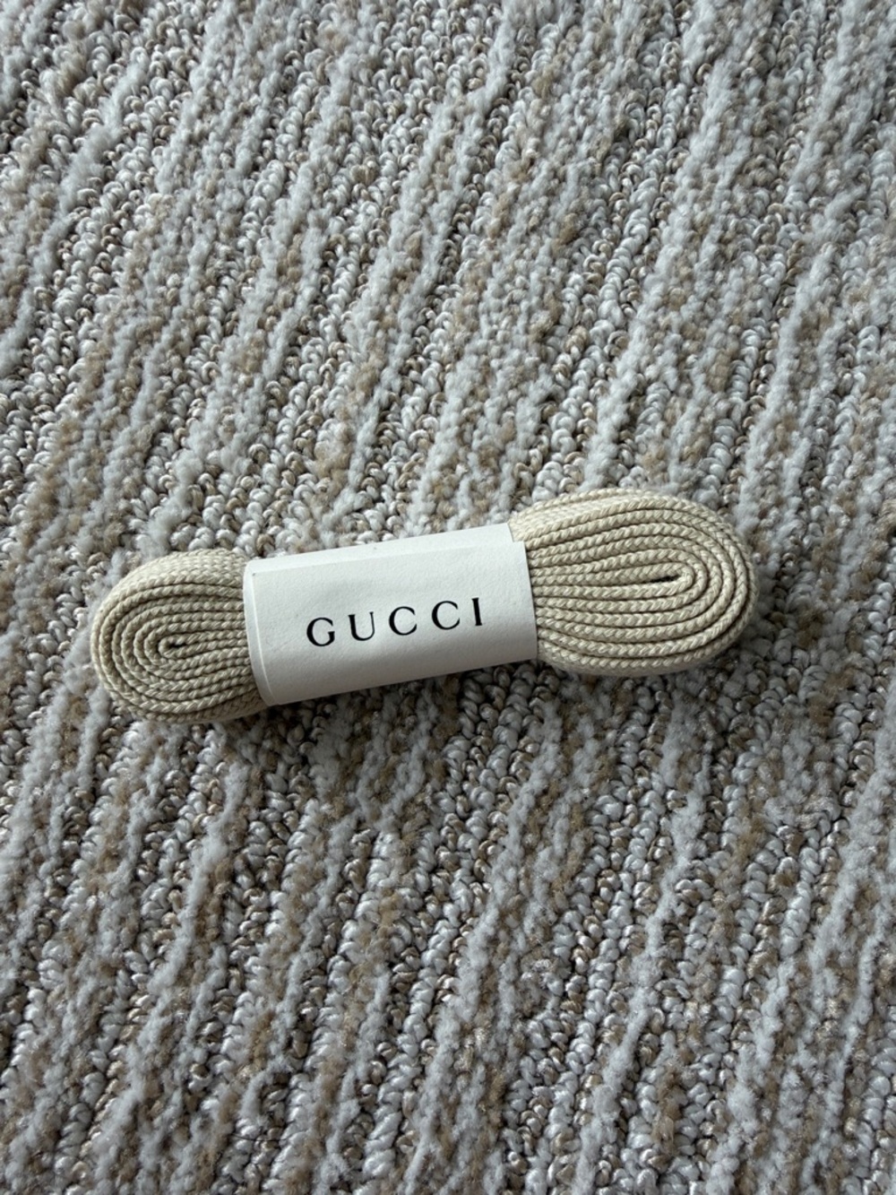 Gucci beige shoe laces